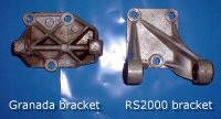 Granada and RS alternator brackets.  Click to enlarge